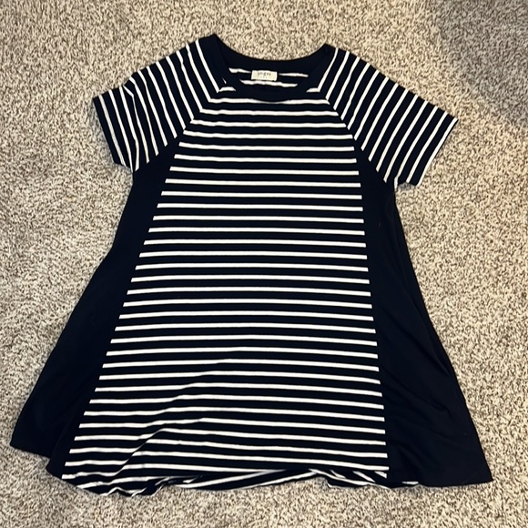 UMGEE | Navy Striped Dress w/ Pockets - Picture 7 of 12
